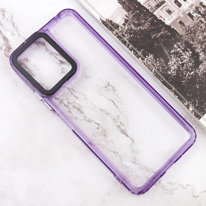Цветной чехол TPU+PC на Xiaomi Redmi 12 – Purple. Фото 3 из 7