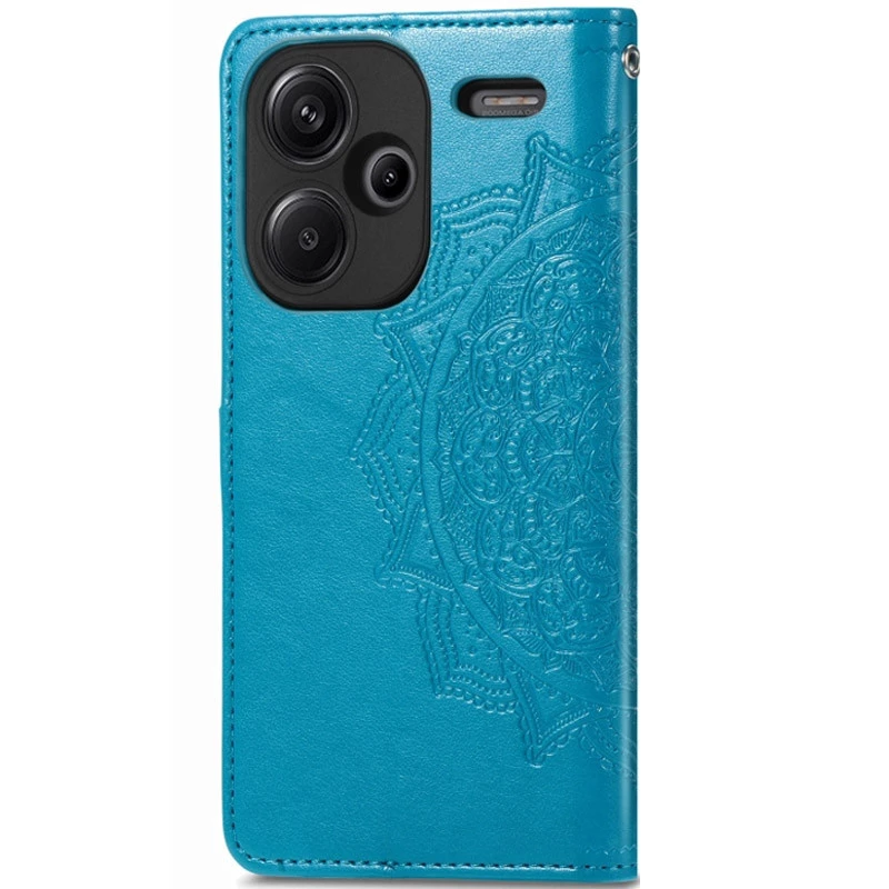 Шкіряний чохол-книжка Art Case з візитницею для Xiaomi Redmi Note 13 Pro+ – Синій. Фото 2 з 5