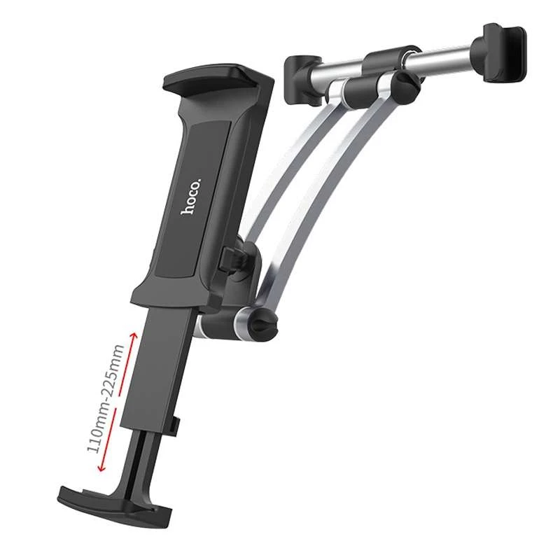 Автотримач Hoco CA62 на підголівник – Чорно - сталевий. Фото 5 з 8