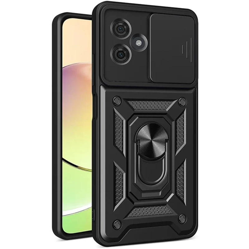 Ударопрочный чехол Ummi Camshield Serge Ring (in box) для Motorola Moto G54 – Черный / Black. Фото 1 из 2