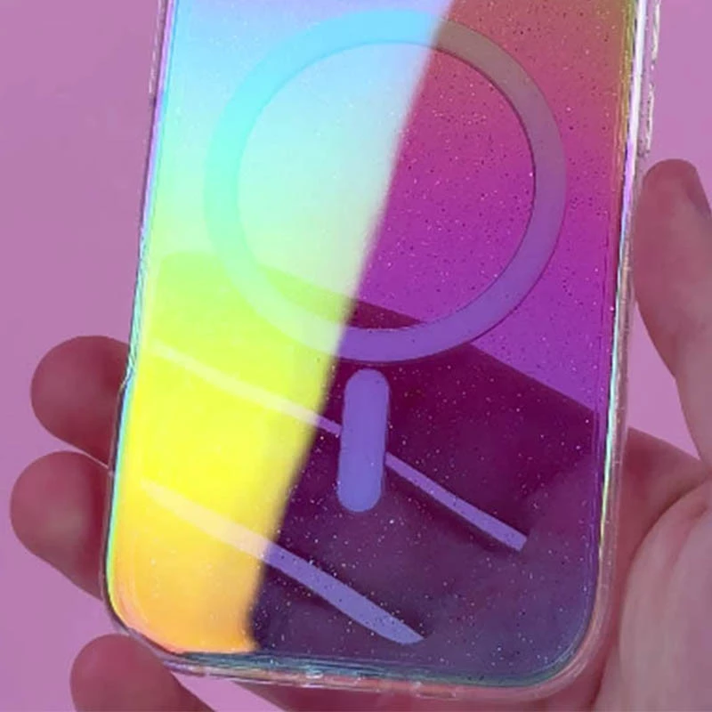 Чохол з блискітками та MagSafe на Apple iPhone 16e (6.1") – Chroma+Glitter. Фото 7 з 7