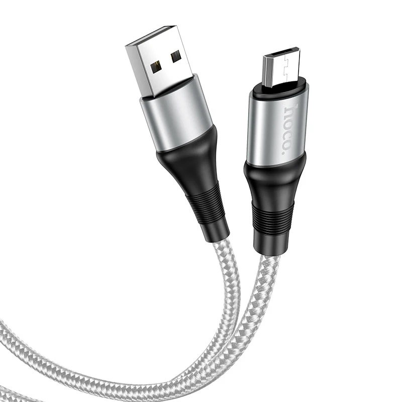 Дата кабель Hoco X50 "Excellent" USB to MicroUSB (1m) – Серый. Фото 3 из 5