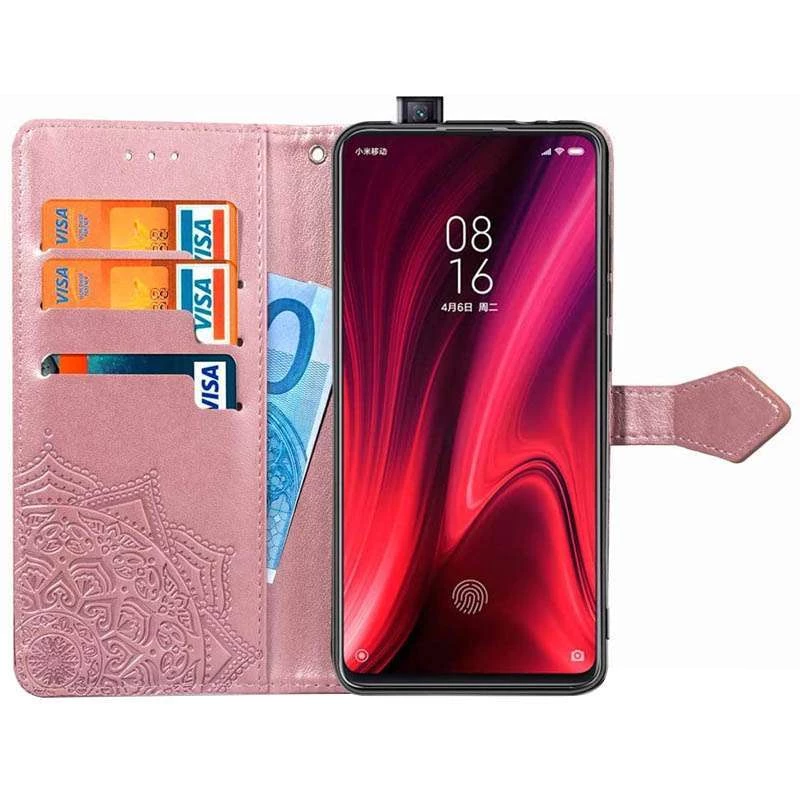 Шкіряний чохол-книжка Art Case з візитницею для Xiaomi Redmi K20 / K20 Pro / Mi9T / Mi9T Pro – Рожевий. Фото 2 з 7