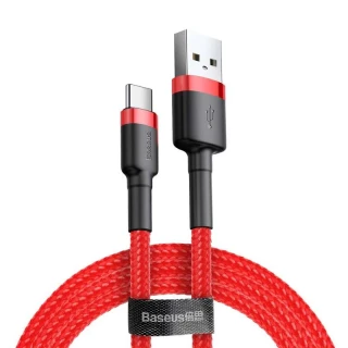 Дата кабель Baseus Cafule Type-C Cable 3A (1m) — Червоний