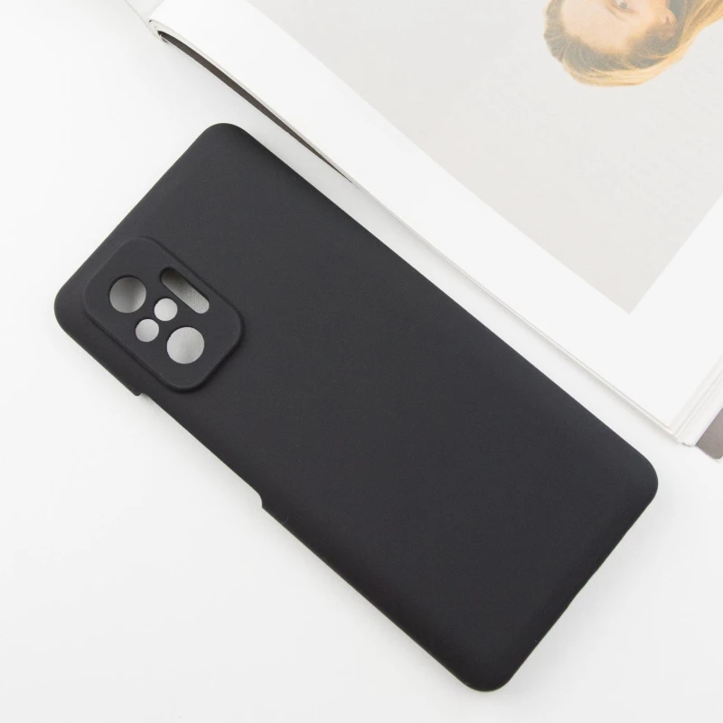 Чохол Silicone Case Lakshmi Premium з закритою камерою на Xiaomi Redmi Note 10 Pro – Чорний / Black. Фото 2 з 7