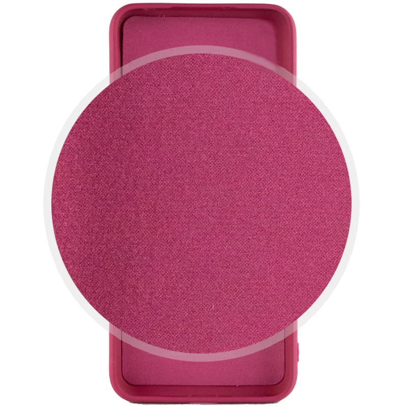 Цветной силиконовый чехол GETMAN с закрытой камерой на Xiaomi Redmi A3 – Бордовый / Marsala. Фото 3 из 4