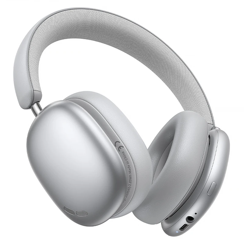 Накладні бездротові навушники Hoco W63 Triunfo ANC – silver. Фото 4 з 5