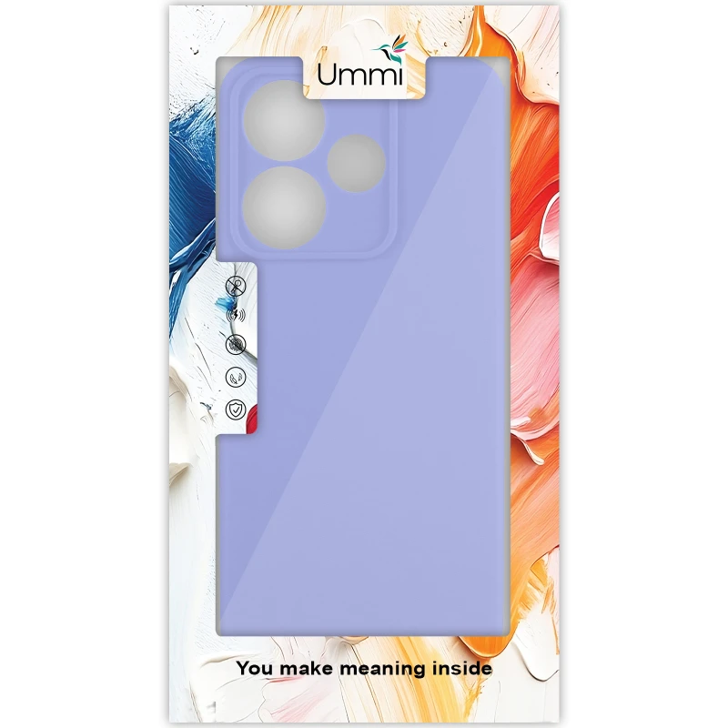 Чохол Silicone Cover Ummi Lakshmi Full Camera (AA) для Xiaomi Poco M6 4G – Бузковий / Dasheen. Фото 4 з 4
