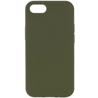 Чохол Silk Full Protective (AA) NO LOGO для Apple iPhone SE (2020) — Зелений / Dark Olive