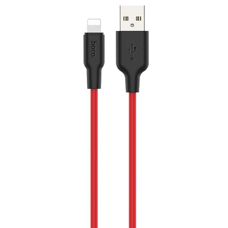 

Дата кабель Hoco X21 Plus Silicone Lightning Cable (1m) (Black / Red)