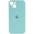 Чехол Silicone Case с защитой камеры для Apple iPhone 15 (6.1") – Бирюзовый / Marine Green. Фото 1 из 4