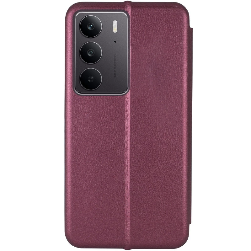 Чохол-книжка класичний на Xiaomi Redmi A5 (Europe version) – Бордовий. Фото 3 з 5