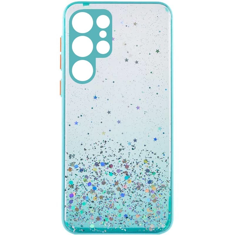 

Чохол з блискітками та захистом камери на Samsung Galaxy S22 Ultra (Бірюзовий)