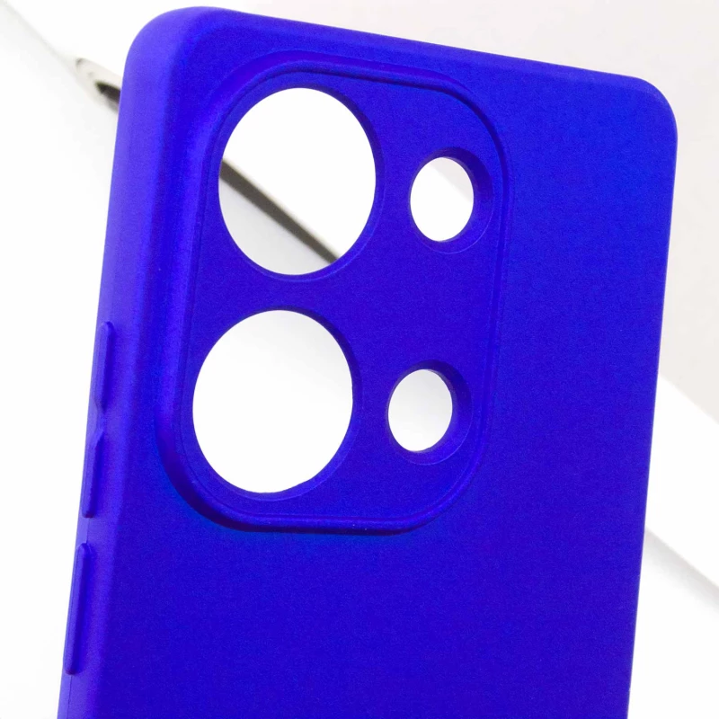 Чохол Silicone Case Lakshmi Plus з закритою камерою на Xiaomi Redmi Note 13 Pro 4G – Синій / Iris. Фото 4 з 7