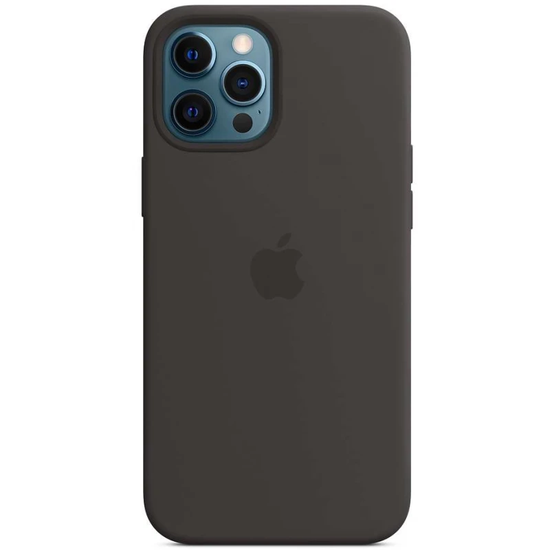 

Чехол Silicone case Premium с Magsafe для Apple iPhone 12 Pro Max (6.7") (Черный / Black), Чорний / black