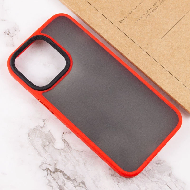 TPU+PC с металлическими кнопками для Apple iPhone 14 Pro (6.1") – Красный / Red. Фото 4 из 5
