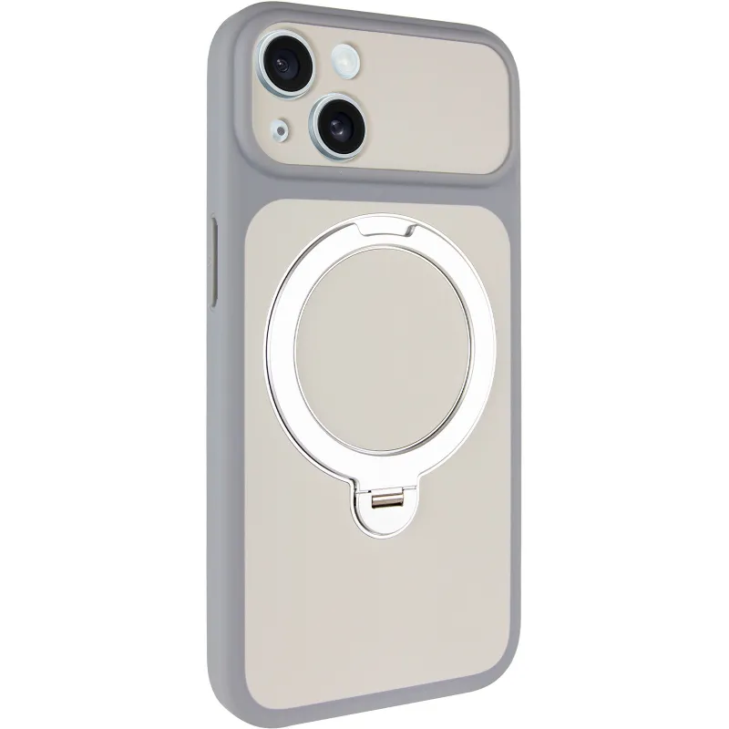Чехол Ummi Full Camera with Magnetic Fit HQ Ring для Apple iPhone 13 (6.1") – Grey. Фото 2 из 8