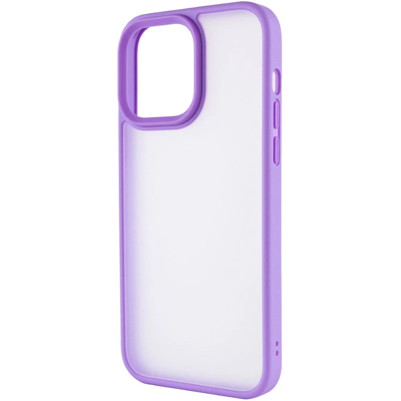TPU+PC з металевими кнопками на Apple iPhone 14 Pro Max (6.7") – Бузковий / Light Purple. Фото 4 з 7