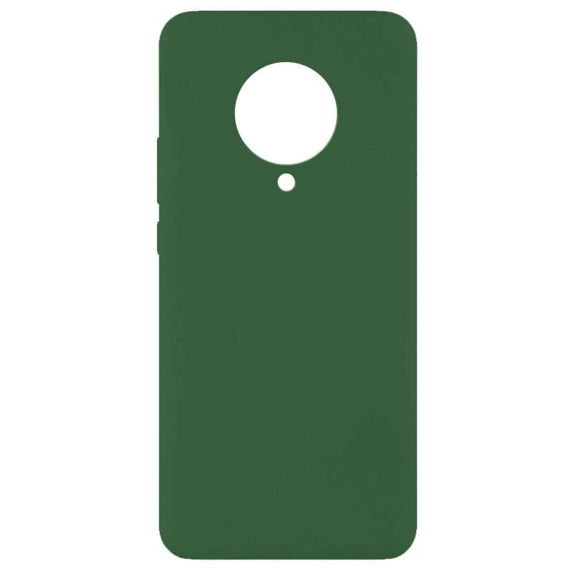 

Чохол Silicone Case без лого на Xiaomi Redmi K30 Pro / Poco F2 Pro (Зелений / Dark green)