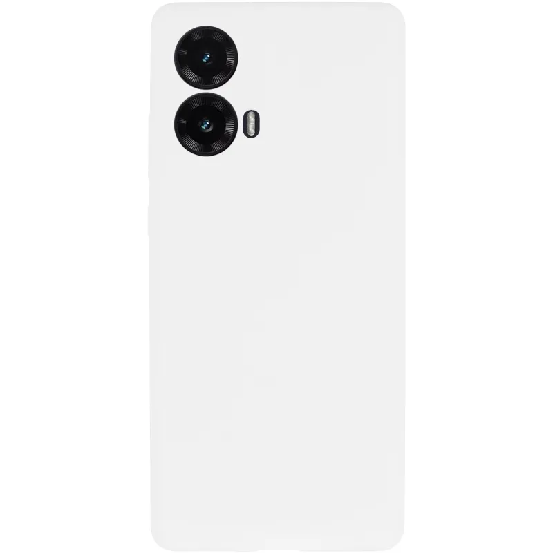 Чохол Silicone Case Lakshmi Premium із закритою камерою для Motorola Moto G85 – Білий / White. Фото 3 з 6