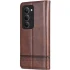 Шкіряний чохол-книжка AZNS Classic series для Xiaomi Redmi 15 (EU) – Dark Brown. Фото 2 з 4
