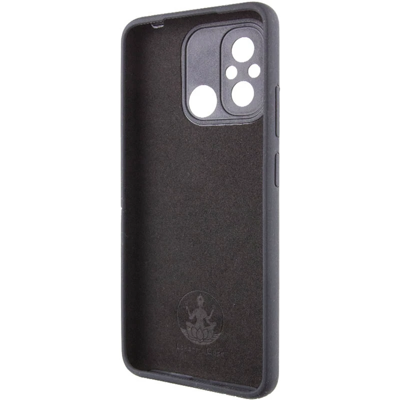 Чохол Silicone Case Lakshmi Premium з закритою камерою на Xiaomi Redmi 12C / Poco C55 – Чорний / Black. Фото 8 з 11