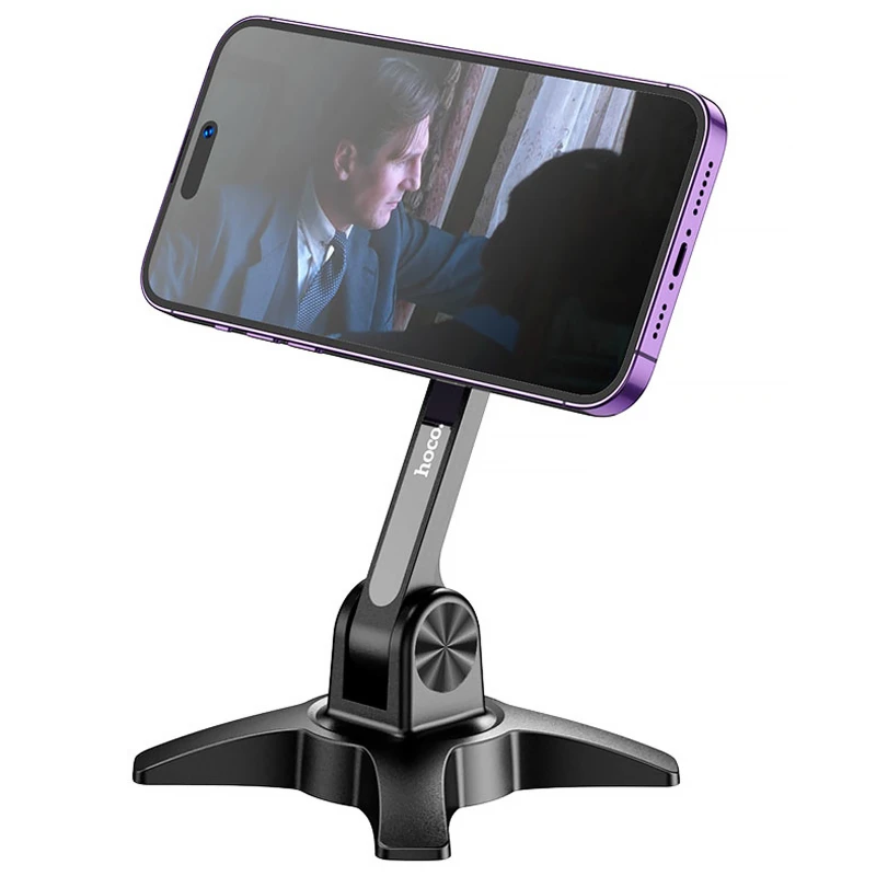 Магнитный держатель для телефона Hoco HD2 Joy ring – Black. Фото 2 из 6