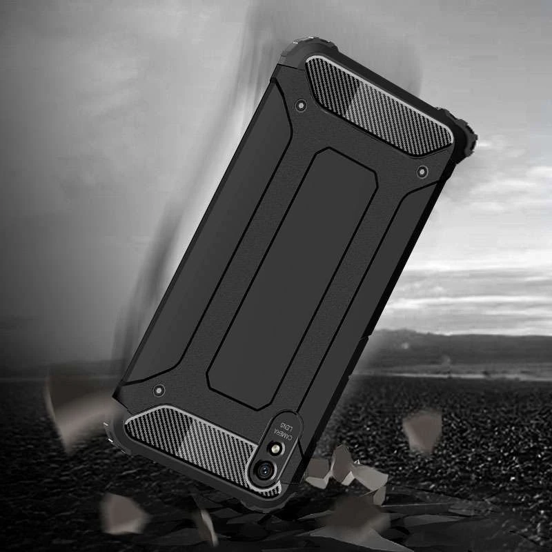 Протиударний чохол з посиленими кутами Immortal на Xiaomi Redmi 9A – Чорний. Фото 5 з 7