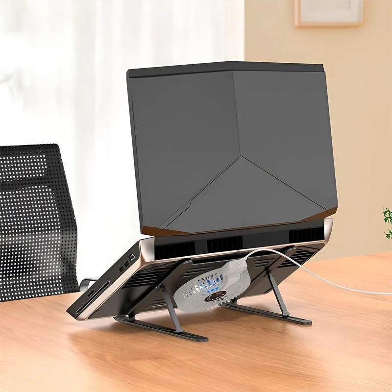 Підставка для ноутбуку/планшета Hoco DH22 Active Cooling – Black. Фото 4 з 5