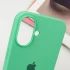 Чохол Silicone Case з закритим низом на Apple iPhone 16 – Зелений / Spearmint. Фото 5 з 8