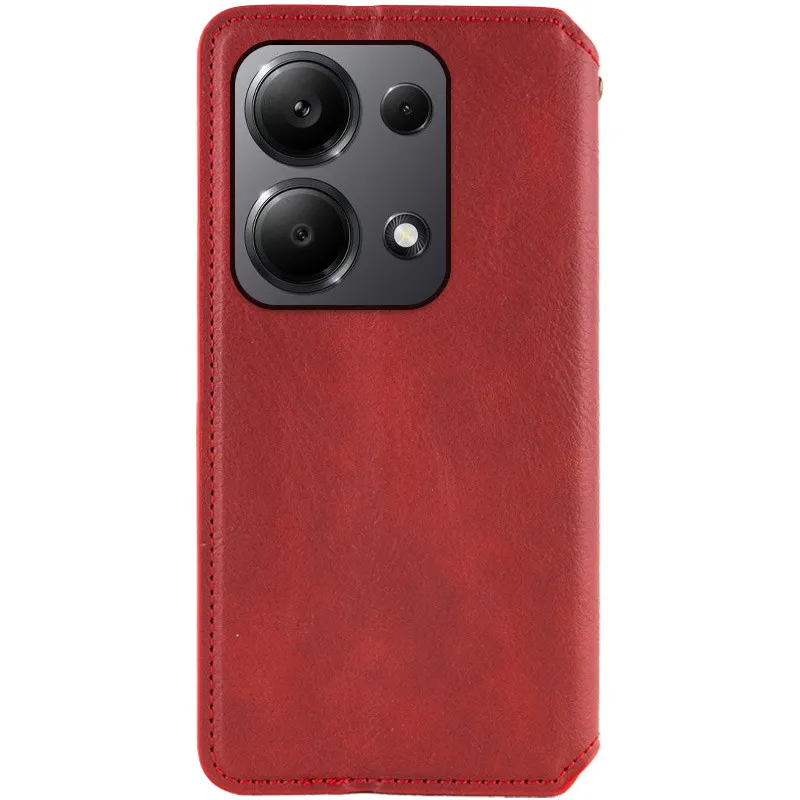 Чехол книжка GETMAN Cubic для Xiaomi 14 – Красный. Фото 4 из 8