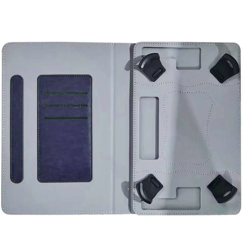 Універсальний шкіряний чохол книжка для планшета 9-10" – Синій. Фото 2 з 2