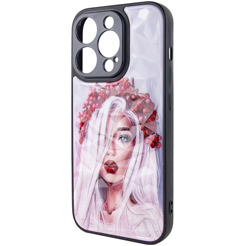 Скляний чохол Prisma Ladies на Apple iPhone 14 Pro (6.1") – Ukrainian Girl. Фото 6 з 8