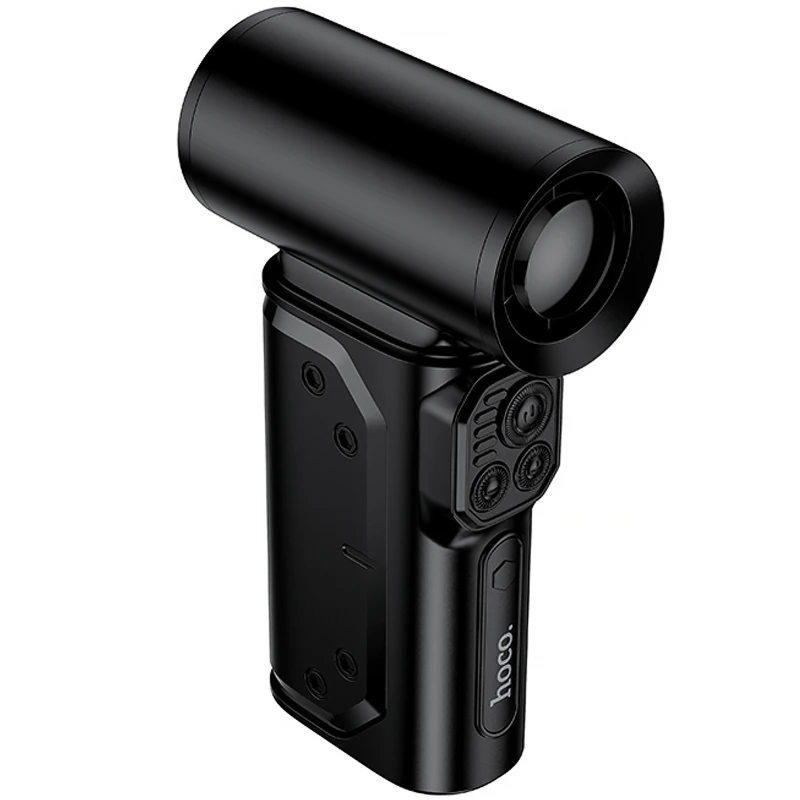 Портативний турбовентилятор Hoco HX68 Flujo fan – Black. Фото 3 з 6