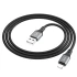 Дата кабель Hoco X86 Spear USB to Lightning (1m) – Black. Фото 3 з 4