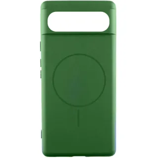 Чохол Silicone Cover Lakshmi (AA) with Magnetic Fit для Google Pixel 9 — Зелений / Dark green