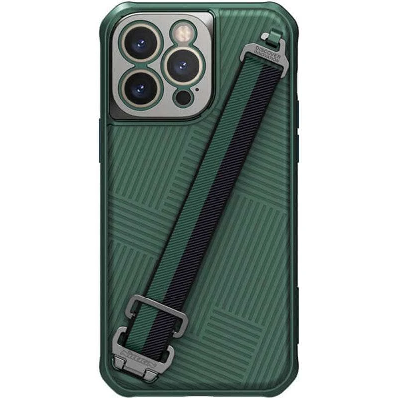 

Карбована накладка Nillkin Strap Case на Apple iPhone 14 Pro Max (6.7") (Green)