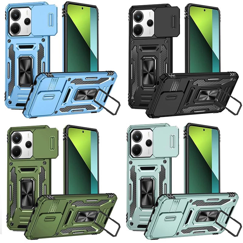 Ударостійкий чохол Square Ring зi шторкою на камеру на Xiaomi Redmi Note 14 4G (Int. version) фото 1 з 1