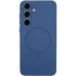 Чохол Silicone Cover Lakshmi Full Camera (AA) with Magnetic Fit для Samsung Galaxy S24 – Синій / Navy blue. Фото 1 з 4