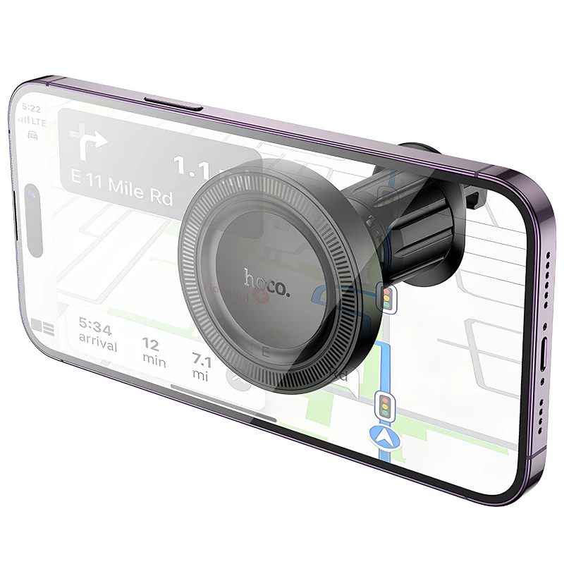 Автотримач Hoco H56 Show ring magnetic (air outlet) – Black. Фото 6 з 7