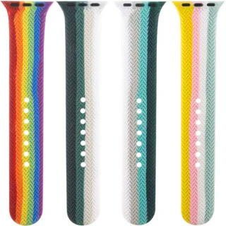 Силиконовый ремешок Braided для Apple watch 42mm / 44mm фото 1 из 1