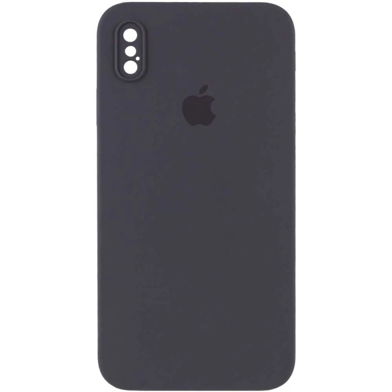 

Чехол Silicone Case Square с защитой камеры для Apple iPhone XS (5.8") (Серый / Dark Gray), Сірий / dark gray