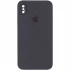 Чехол Silicone Case Square с защитой камеры для Apple iPhone XS Max (6.5") – Серый / Dark Gray. Фото 1 из 3