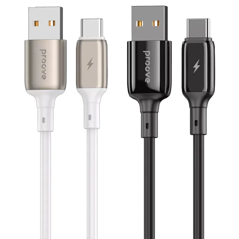 Дата кабель Proove Flex Metal USB to Type-C 3A (1m) фото 1 з 1