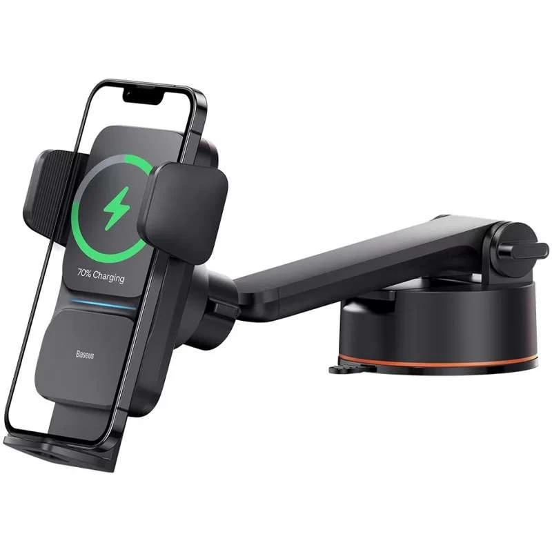

Автотримач з БЗП Baseus Wisdom Auto Alignment (QI 15W) (Suction base) (CGZX000101)