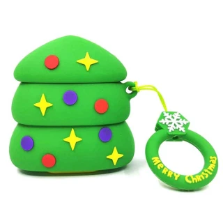 Силіконовий футляр Happy New Year з кільцем для навушників AirPods фото 1 з 3