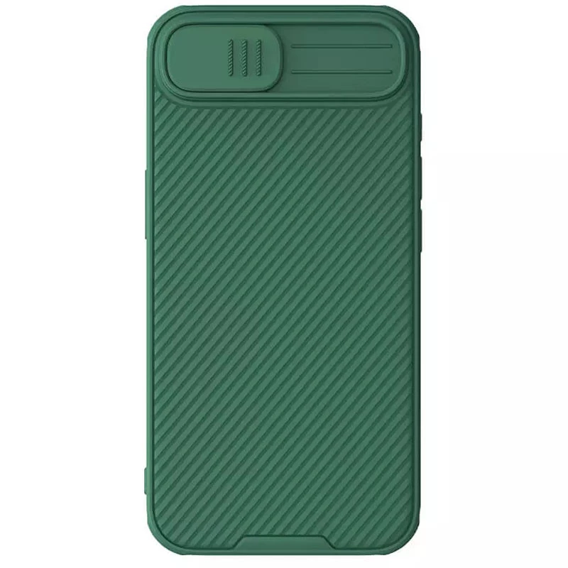 Карбована накладка Nillkin Pro зі шторкою для камери на Apple iPhone 17e (6.1") – Deep Green. Фото 1 з 6