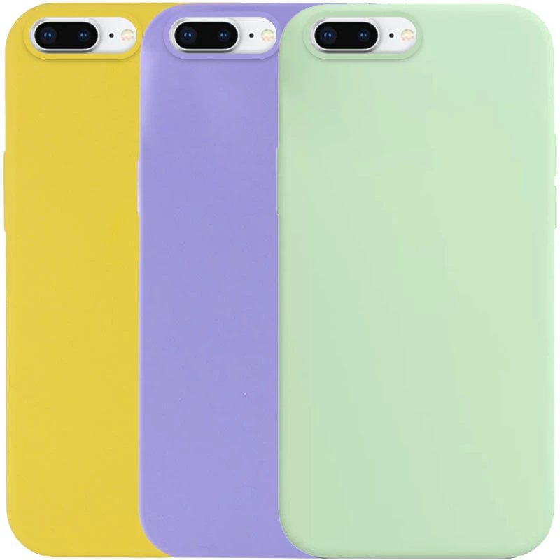 Чохол з закритим низом Silicone Case на Apple iPhone 7 plus / 8 plus фото 3 з 3