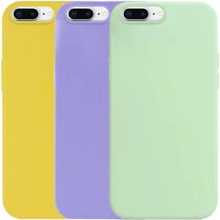 Чехол с закрытым низом Silicone Case для Apple iPhone 7 plus / 8 plus фото 1 из 4