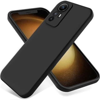 Чёрный силиконовый чехол Epik с защитой камеры для Xiaomi Redmi Note 12S фото 1 Чёрный силиконовый чехол Epik с защитой камеры для Xiaomi Redmi Note 12S фото 1 из 1